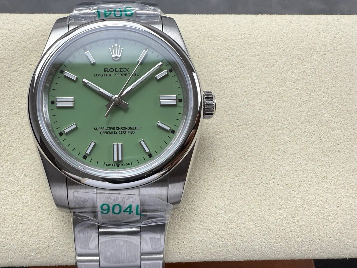 Rolex Oyster Perpetual 36 Pistachio Dial Stainless Steel