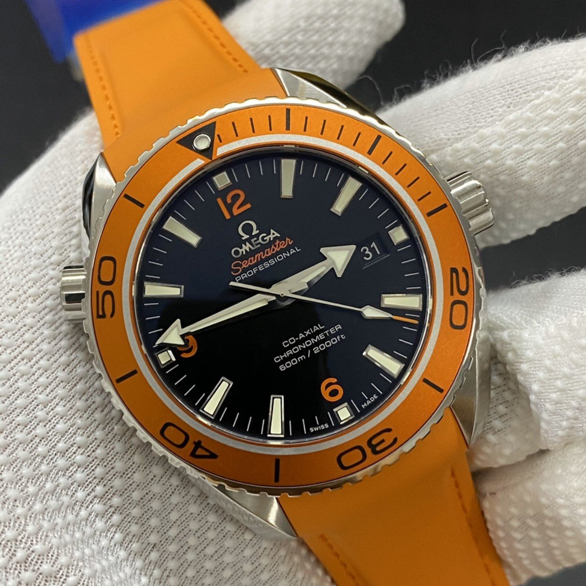 SEAMASTER PLANET OCEAN 600M CO-AXIAL ORANGE BLACK DIAL