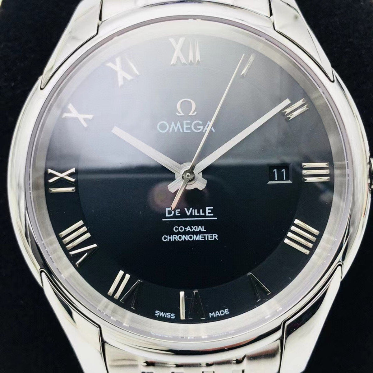 DEVILLE HOUR VISION CO-AXIAL STAINLESS STEEL BLACK DIAL