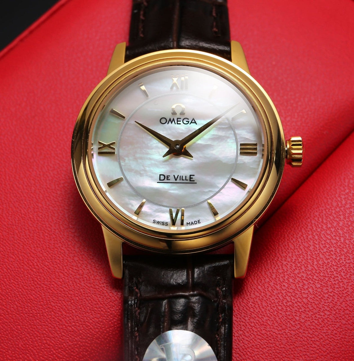 DEVILLE PRESTIGE 27MM QUARTZ LEATHER STRAP