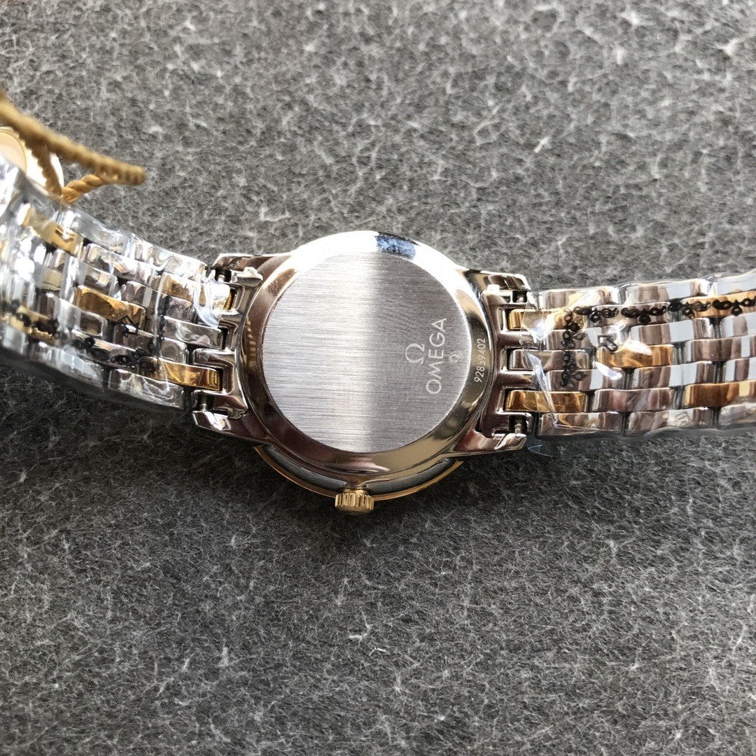 DEVILLE PRESTIGE 27MM QUARTZ GOLD STEEL MOP DIAL