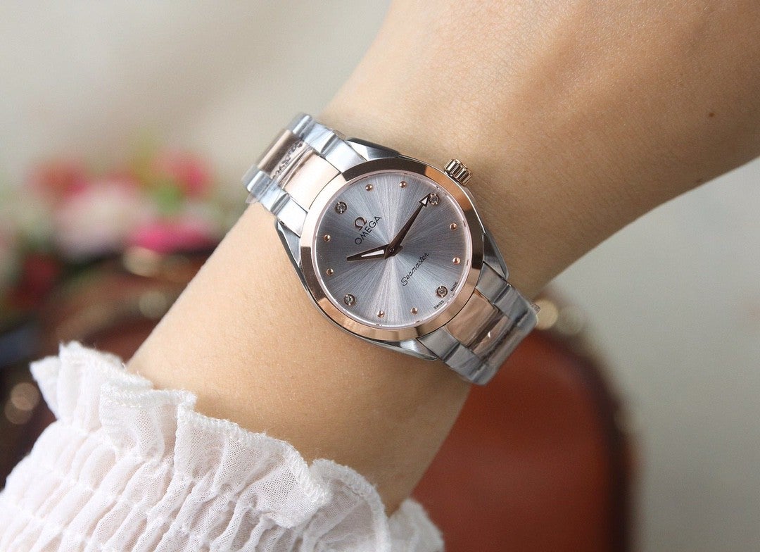 SEAMASTER QUARTZ 33MM TWO-TONE GREY DIAL