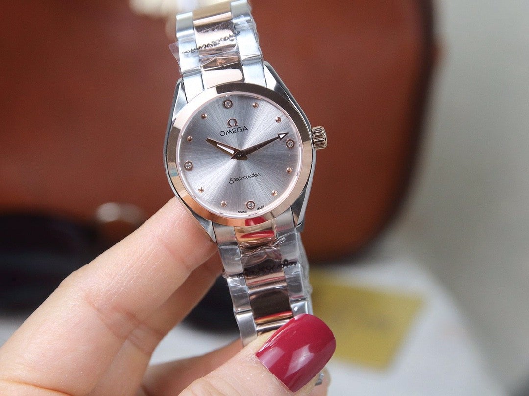 SEAMASTER QUARTZ 33MM TWO-TONE GREY DIAL